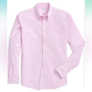 Brooks Brothers Madison Pink Button-Up Shirt, size 17 4/5